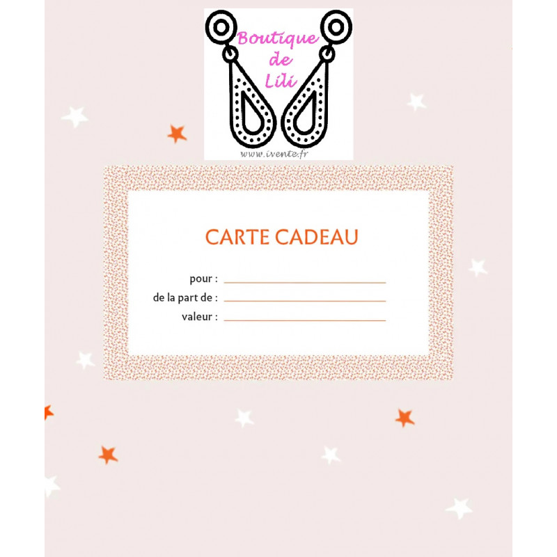 CARTE CADEAU 16.50€ CARTE CADEAU 16.50€