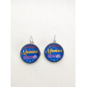 Boucles d'oreilles Dormeuse Bonne fête Maman 3