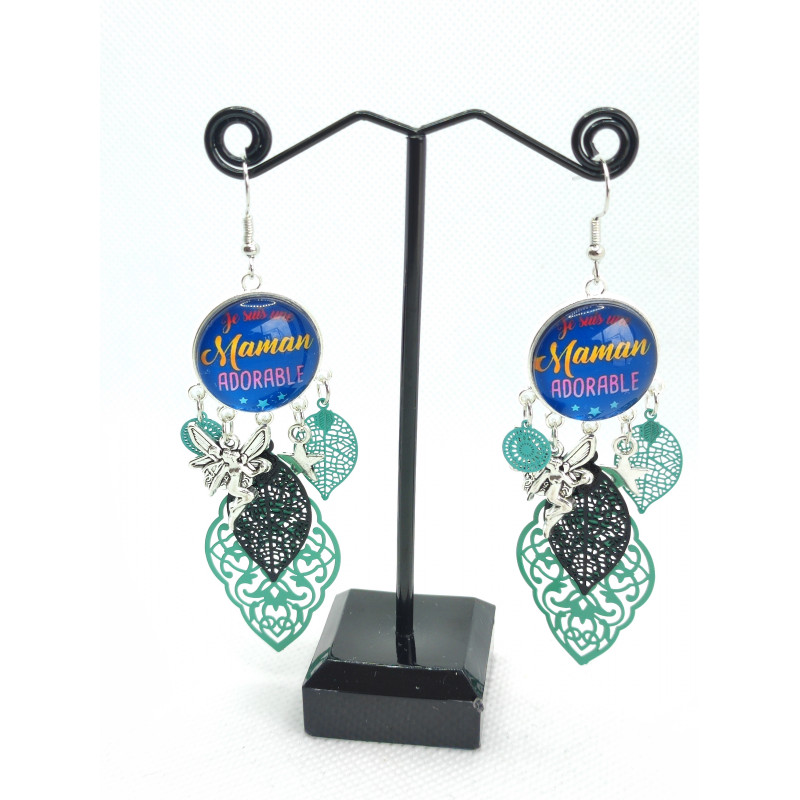 Boucles d'oreilles Maman 1