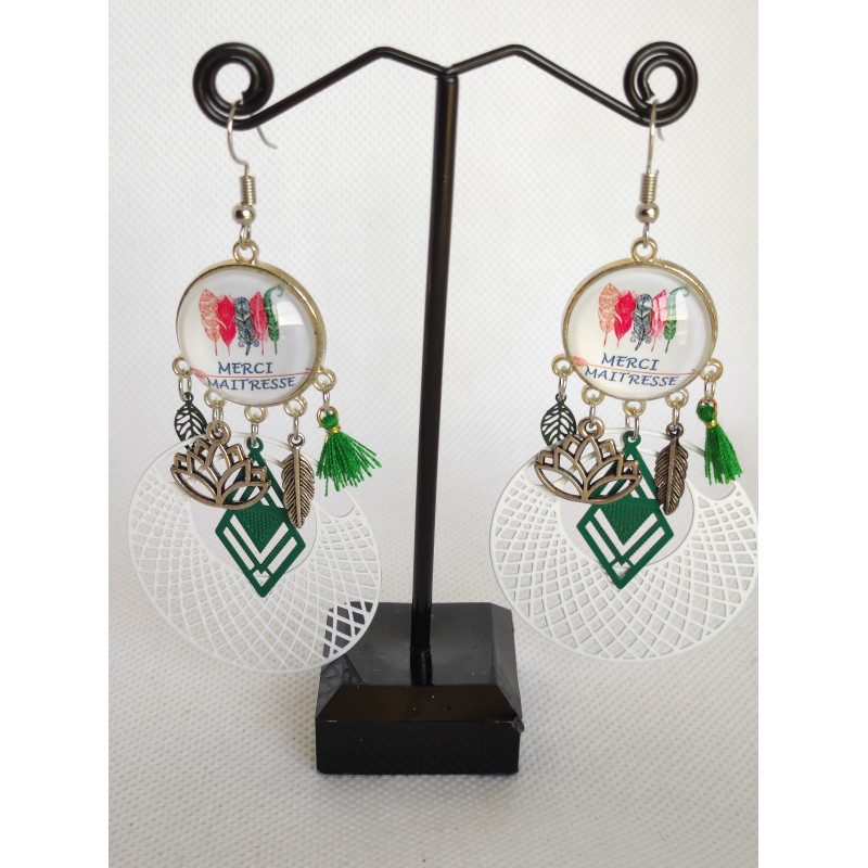 Boucles d'oreilles Merci Maitresse 7