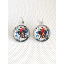 Boucles d'oreilles dormeuse Groupe BTS 3