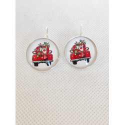Boucles d'oreilles dormeuse Noel 7
