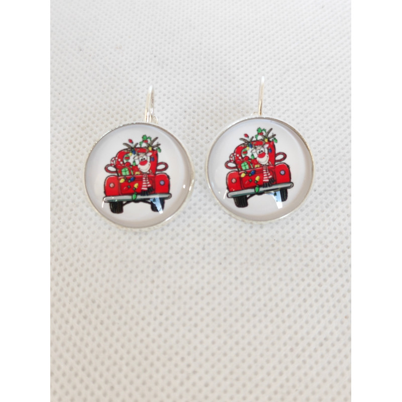 Boucles d'oreilles dormeuse Noel 7