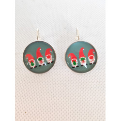 Boucles d'oreilles dormeuse Noel 10