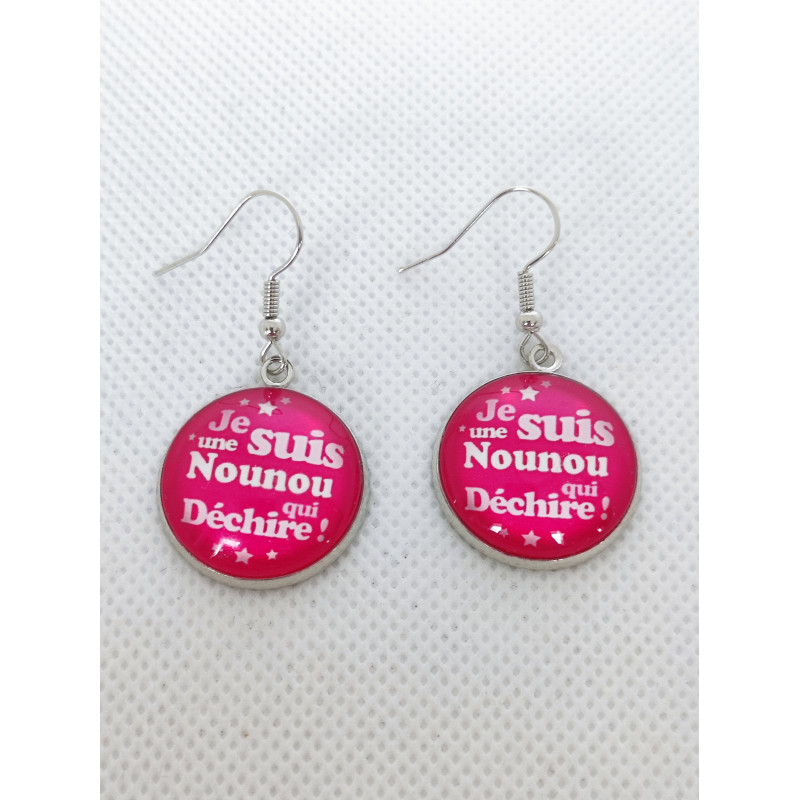 Boucles d'oreilles Nounou qui déchire
