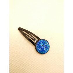 Barrette cheveux Strass bleu