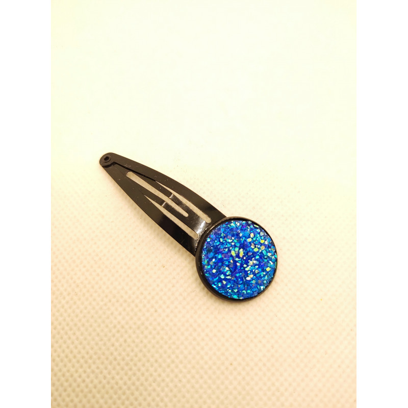 Barrette cheveux Strass bleu