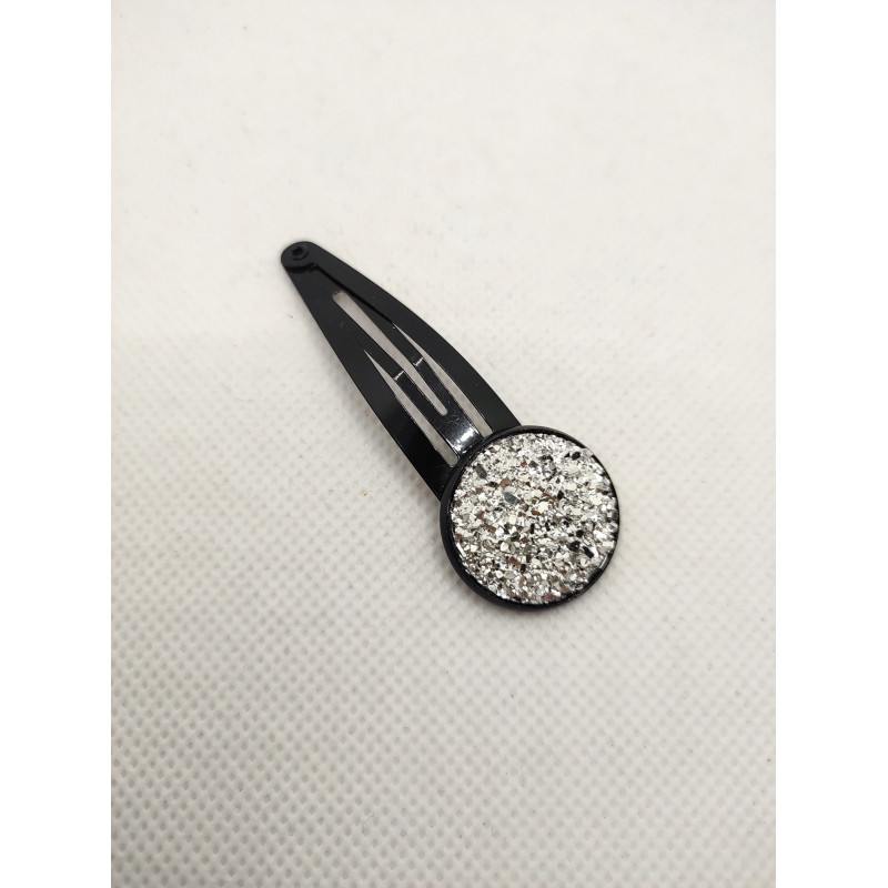 Barrette cheveux Strass argent