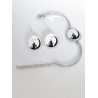 Boucles d'oreilles dormeuse + Bracelet Chat