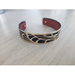 Bracelet Jonc avec cuir