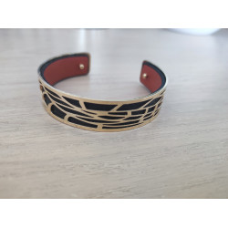 Bracelet Jonc avec cuir