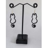 Boucles d'oreilles Chat 3D