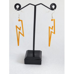 Boucles d'oreilles Eclair 3D