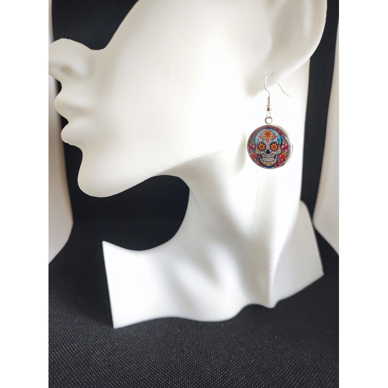 Boucles d'oreilles Petite Tete de mort 6