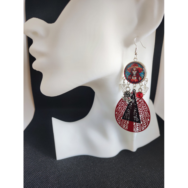 Boucles d'oreilles Tête de mort 4