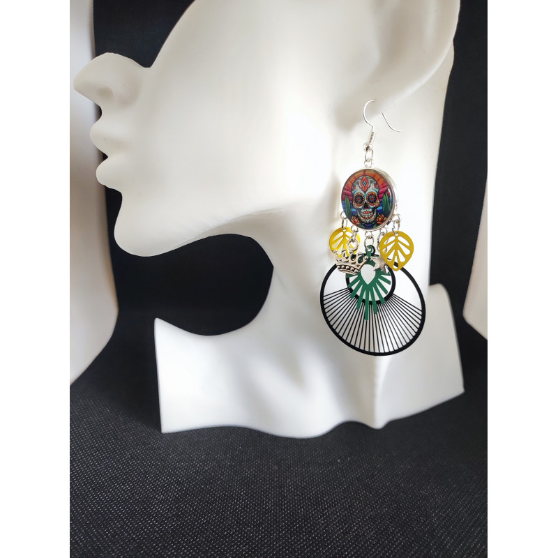 Boucles d'oreilles Tête de mort 1