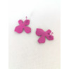 Boucles d'oreilles Fleurs Rose