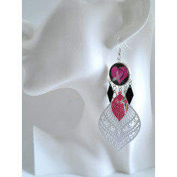Boucles d'oreilles Octobre Rose 6