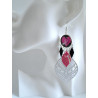 Boucles d'oreilles Octobre Rose 6