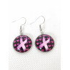 Boucles d'oreilles Petite Octobre Rose 2