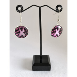 Boucles d'oreilles Petite Octobre Rose 2