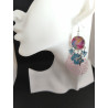 Boucles d'oreilles Feuille Rose 16
