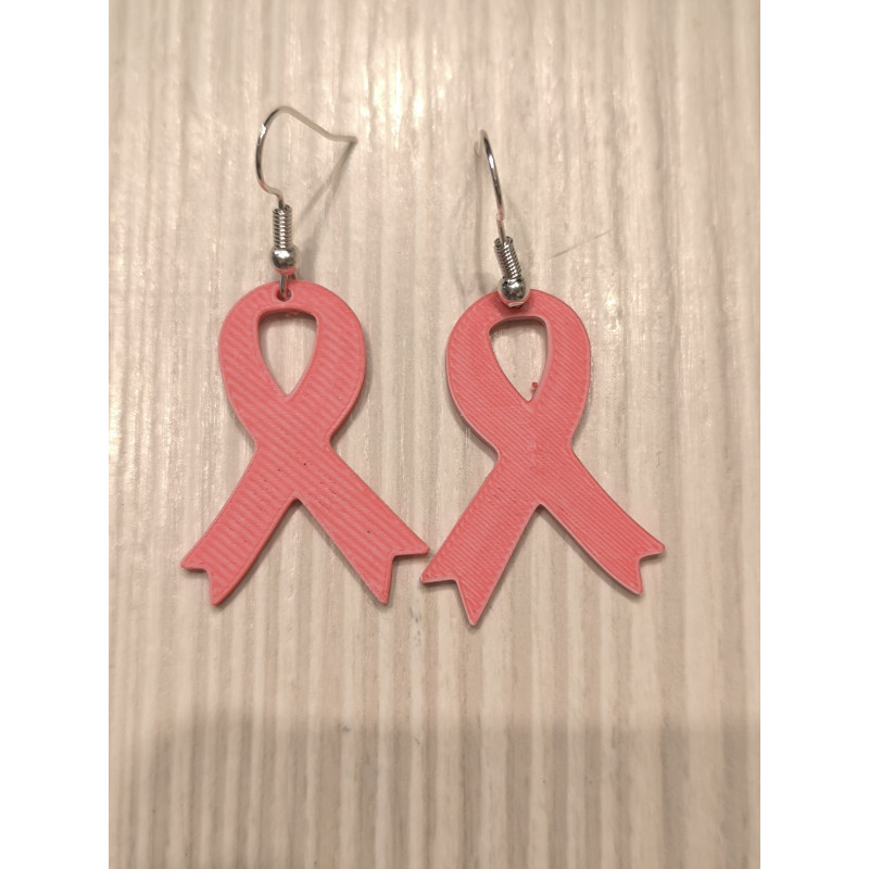 Boucles d'oreilles Octobre Rose