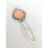 Marque Page Strass Rose- saumon