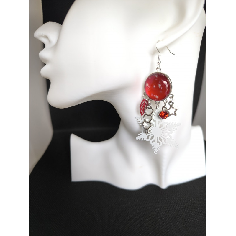 Boucles d'oreilles Noel Etoile