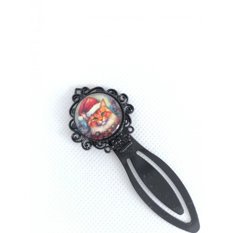 Marque Page Chat Noel 18