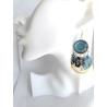 Boucles d'oreilles Oeil Mandala turquoise 35
