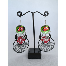 Boucles d'oreilles Coccinelle 32