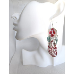 Boucles d'oreilles Coquelicots 30