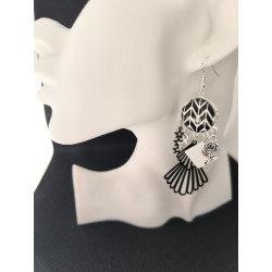 Boucles d'oreilles Noir et blanc  37